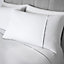 Catherine Lansfield Bedding Sparkle Bands Duvet Cover Set with Pillowcase White