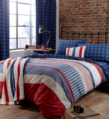 Red white and blue bedding best sale sets