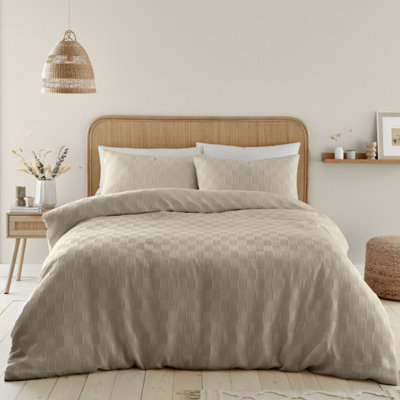 Warm Cotton Duvet Cover Set With Pillowcases – Single, Double, King Size, Pintuck Luxury