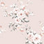 Catherine Lansfield Blush Floral Pearl effect Embossed Wallpaper