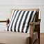 Catherine Lansfield Boucle Stripe 45x45cm Cushion Charcoal Grey