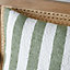Catherine Lansfield Boucle Stripe 45x45cm Cushion Olive Green