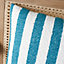 Catherine Lansfield Boucle Stripe 45x45cm Cushion Teal Green