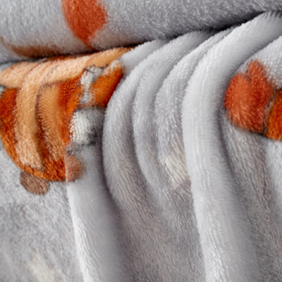 Couverture Polaire Woodland Gonks 130 X 170 Cm – Doudoune D’intérieur Automne Hiver – Dessin Champêtres Et Doux - 4