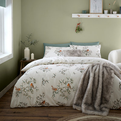 Catherine Lansfield Bettwäsche-Set Kingsize Mit Lochstickerei – Weiß, 220x230 Cm + 2x Kissenbezüge 50x75 Cm