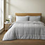 Catherine Lansfield Cosy Cord Coverless Comforter Duvet Silver Grey
