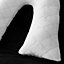 Catherine Lansfield Cosy Diamond Faux Fur V Shaped Sleep Cushion Pillow White