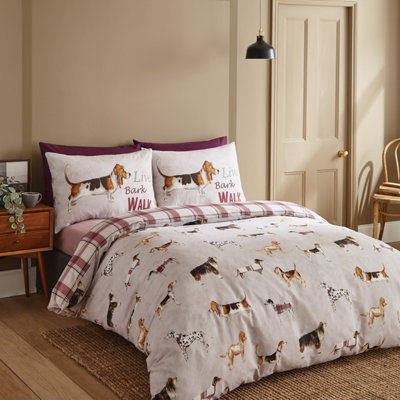 Dog duvet cheap cover