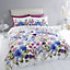 Catherine Lansfield Countryside Floral Floral King Duvet Cover Set with Pillowcases Pink / Blue