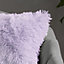 Catherine Lansfield Cuddly Deep Pile Faux Fur Cushion Heather