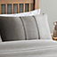 Catherine Lansfield Denim Double Duvet Cover Set with Pillowcases Grey