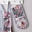 Catherine Lansfield Dining Dramatic Floral 18x88 cm Oven Glove Grey