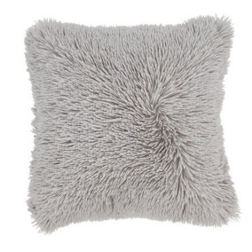 Catherine Lansfield Downstairs Living Cuddly 45x45cm Cushion Silver