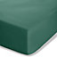 Catherine Lansfield Easy Iron Percale Combed Extra Deep Fitted Sheet Dark Green