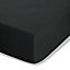 Catherine Lansfield Easy Iron Percale Combed Fitted Sheet Black