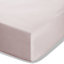 Catherine Lansfield Easy Iron Percale Combed Fitted Sheet Blush Pink