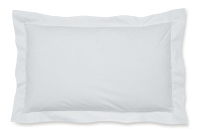 Catherine Lansfield Easy Iron Percale Oxford 50x75cm + border Pack of 2 Pillow cases with envelope closure White