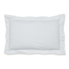 Catherine Lansfield Easy Iron Percale Oxford 50x75cm + border Pack of 2 Pillow cases with envelope closure White
