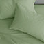 Catherine Lansfield Easy Iron Percale Standard 50x75cm Pack of 2 Pillow cases Sage Green