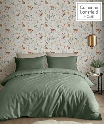 Catherine Lansfield Enchanted Twilight Wallpaper - For Living Room, Bedroom, Fireplace - Matt Finish,  Pattern, Natural