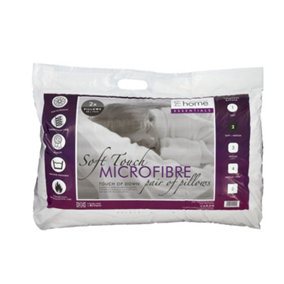 Catherine Lansfield Essentials Microfibre Touch Of Down Pillow Pair
