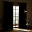Catherine Lansfield Faux Silk 66x54 Inch Blackout Thermal Insulating Eyelet Curtains Two Panels Aubergine