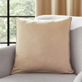 Catherine Lansfield Faux Silk Cushion Natural