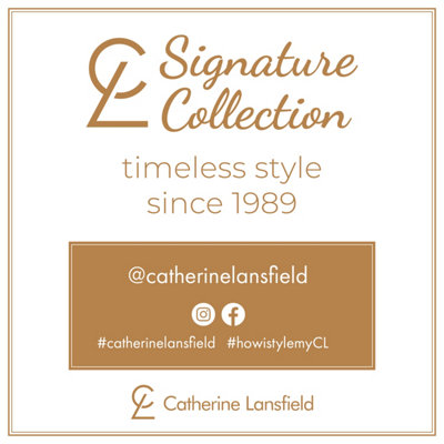 Catherine Lansfield Flock Trellis 50x75cm + border Pack of 2 Pillow cases with envelope closure Navy Blue