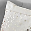 Catherine Lansfield Glitzy Sequin Cushion Natural