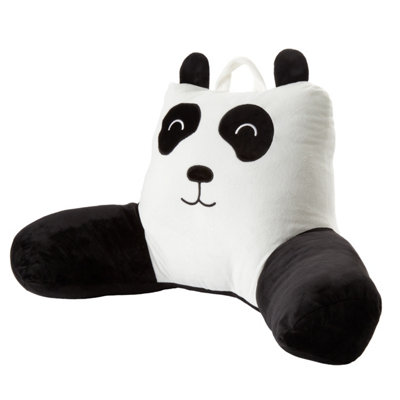 Catherine Lansfield Kids Perry Panda Cuddle Cushion Back Rest Black / White