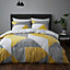 Catherine Lansfield Larsson Geo Duvet Cover Set with Pillowcases Ochre