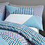 Catherine Lansfield Larsson Geo King Duvet Cover Set with Pillowcase Teal