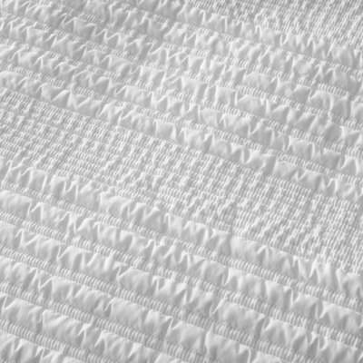 Catherine Lansfield Lennon Stripe 45x45cm Cushion White
