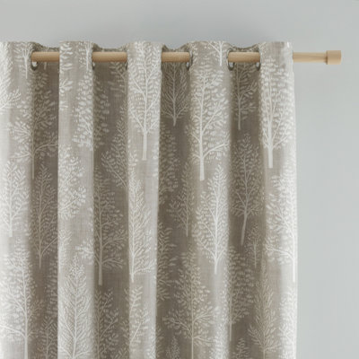 Catherine Lansfield Crushed Velvet Lined Eyelet Curtains