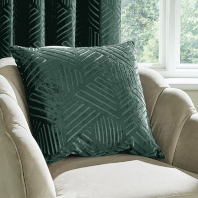 Forest green best sale velvet cushion