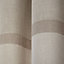 Catherine Lansfield Living Melville Woven Texture 46x54 Inch Eyelet Curtains Two Panels Natural