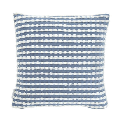 Catherine Lansfield Living Stab Stitch 43x43cm Cushion Blue
