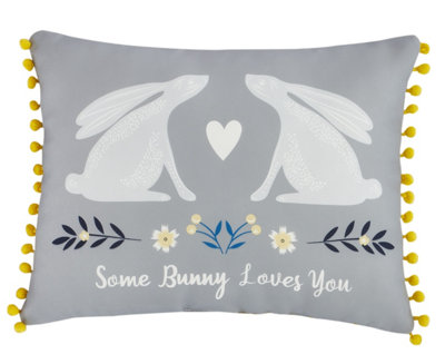 Catherine lansfield pom pom cushion sales