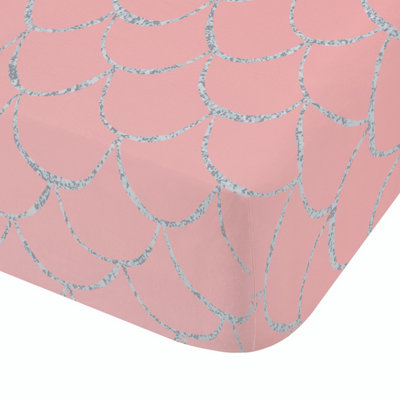 Catherine Lansfield Mermaid Ombre Fitted Sheet Pink