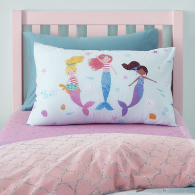 Catherine Lansfield Mermaid Reversible Duvet Cover Set with