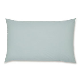 Catherine Lansfield Pillowcases Easy Iron Percale Standard 50x75cm Pack of 2 Pillow cases with envelope closure Duck Egg Blue