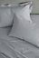 Catherine Lansfield Pillowcases Easy Iron Percale Standard 50x75cm Pack of 2 Pillow cases with envelope closure Grey
