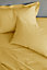 Catherine Lansfield Pillowcases Easy Iron Percale Standard 50x75cm Pack of 2 Pillow cases with envelope closure Ochre