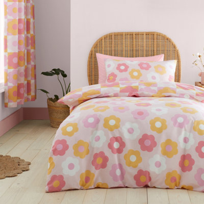 Marguerit Daisy Print Duvet factory Cover Bedding Set