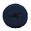 Catherine Lansfield Round Cushion Soft Touch 40x40cm Cushion Navy Blue