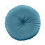 Catherine Lansfield Round Cushion Soft Touch 40x40cm Cushion Teal Green