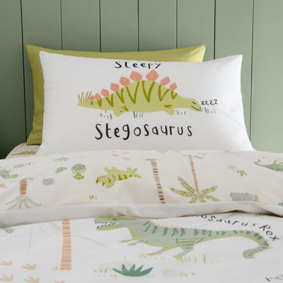 Catherine Lansfield Dino Bettwäsche-Set Für 90 Cm Bett – 100% Baumwolle, Mit Kissenbezug