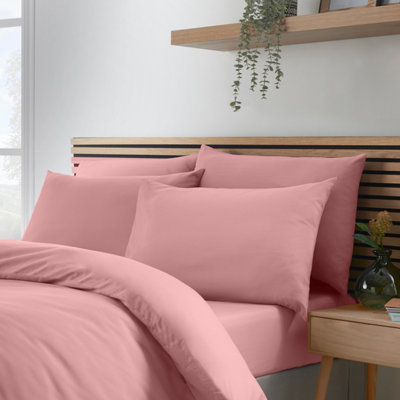 Catherine Lansfield So Soft Easy Iron Standard Pillowcase Pack of 4 Coral
