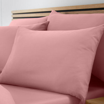 Catherine Lansfield So Soft Easy Iron Standard Pillowcase Pack of 4 Coral