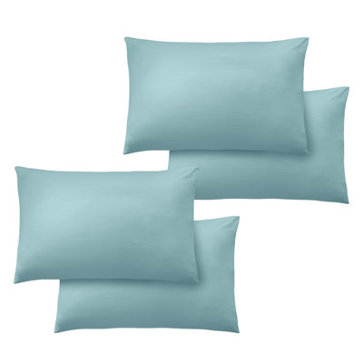 Catherine Lansfield So Soft Easy Iron Standard Pillowcase Pack of 4 Duck egg Blue